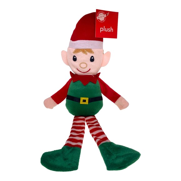 14.5" Christmas Plush Boy Elf Stuffed Doll Toy, Stocking Stuffer Home Decor - Picture 1 of 2